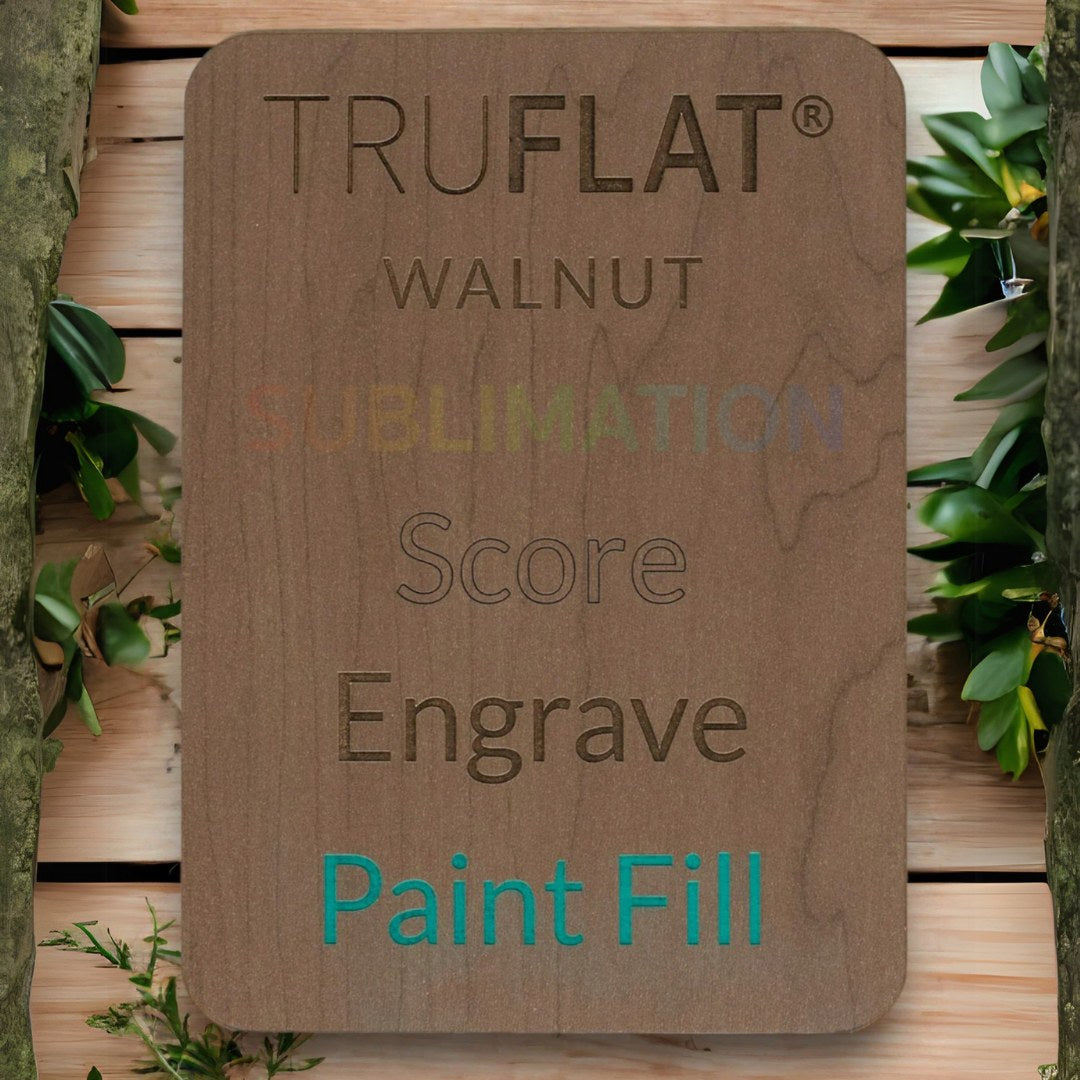 TruFlat® Walnut Plywood | Wood Laser Cutter Supply Canada