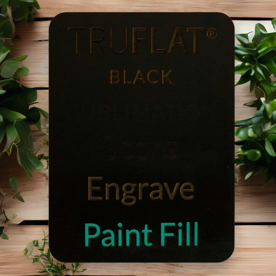 truflat black engrave paint fill