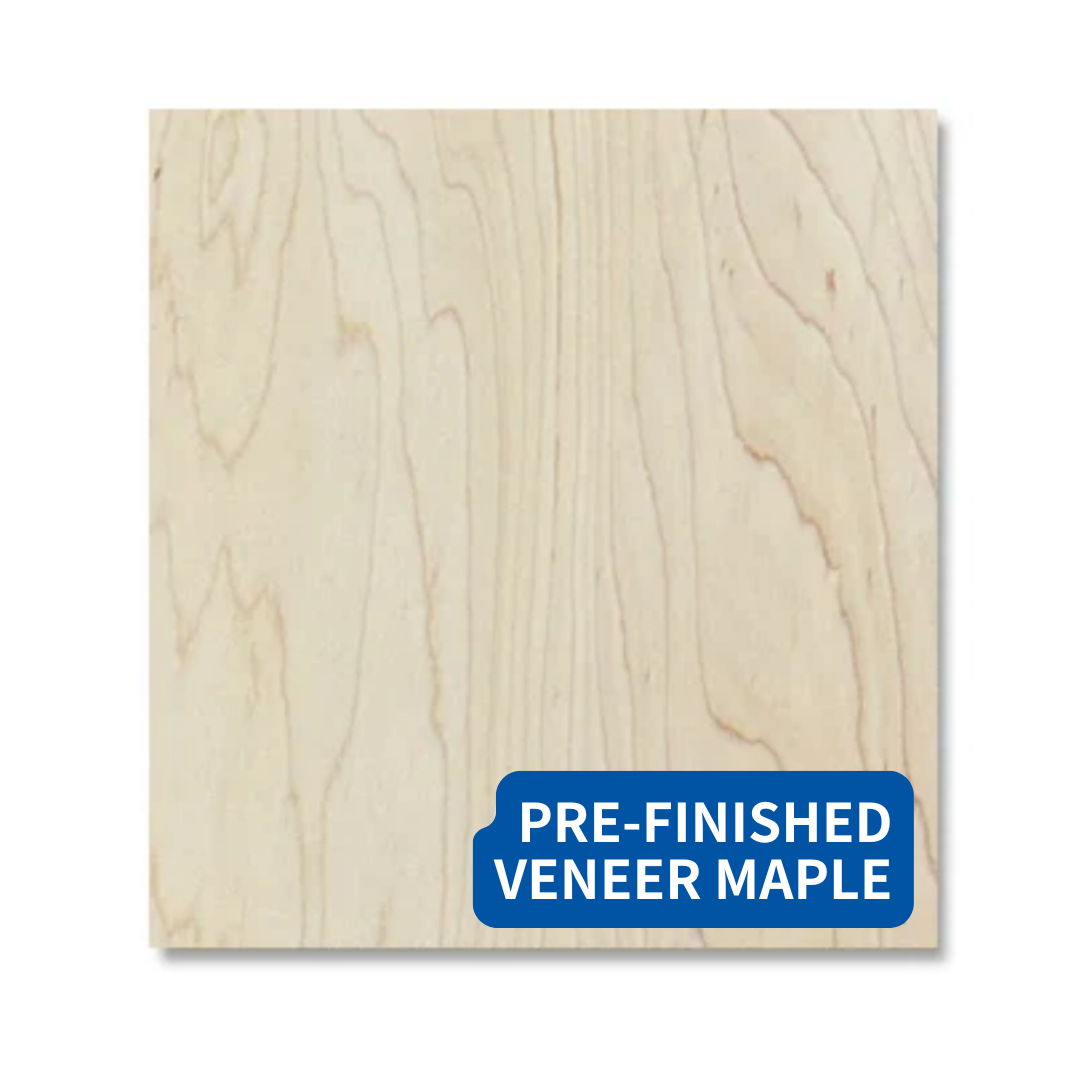 Maple Veneer MDF 10 Pack | Pre-finished Laser MDF Craft Wood | Laser Wood Engraver Sheets