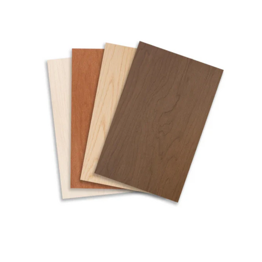 TruFlat® Wood Grain 4 Pack | Engineered  Wood for Laser Cutting | Laser Supply Canada
