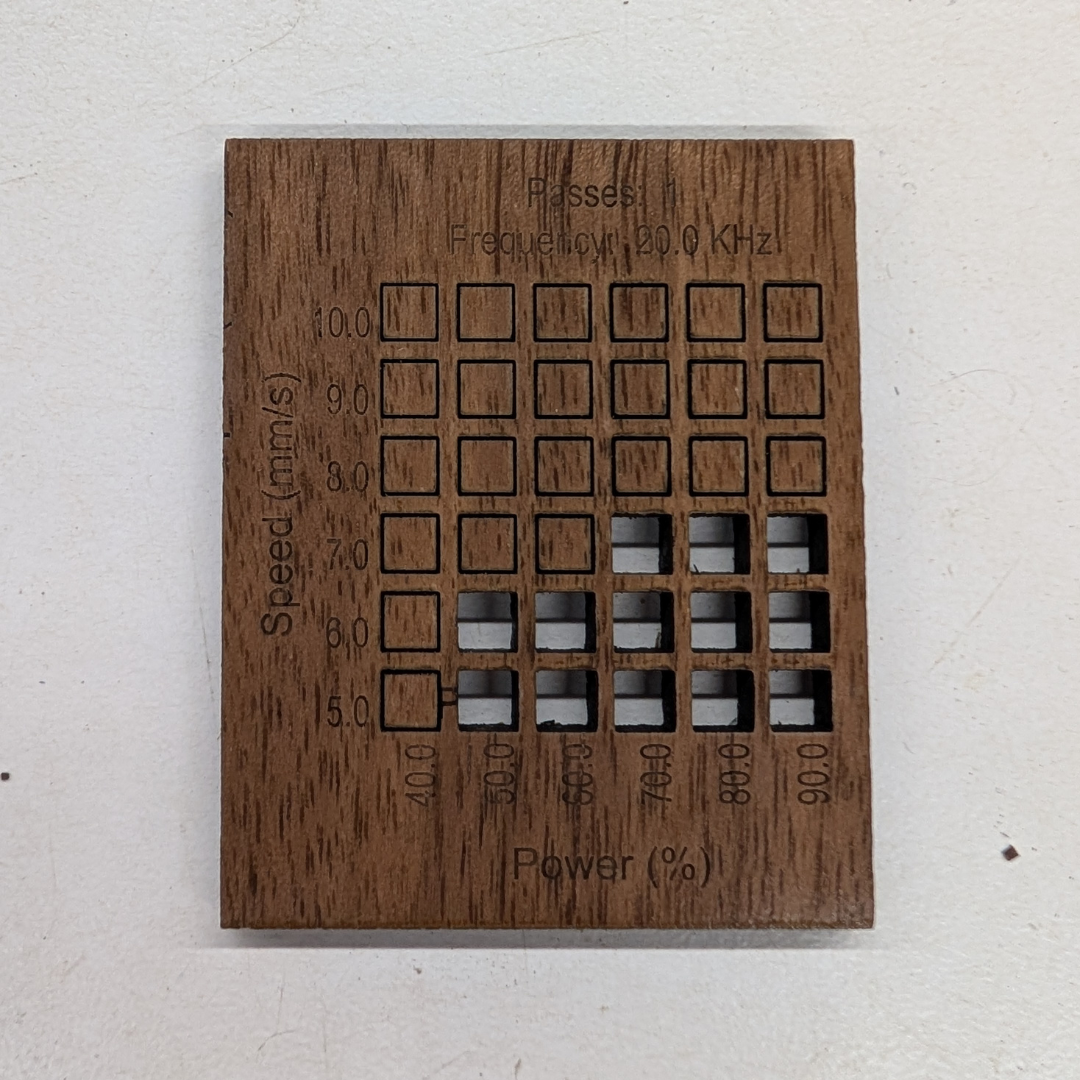 Pre-finished_veneered_maple 30w Bolt cut test
