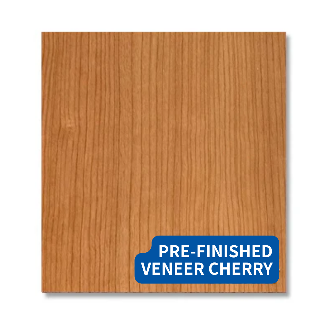 Cherry Veneer MDF 10 Pack | Pre-finished Laser Craft Wood | Laser Engraved Wood Sheets